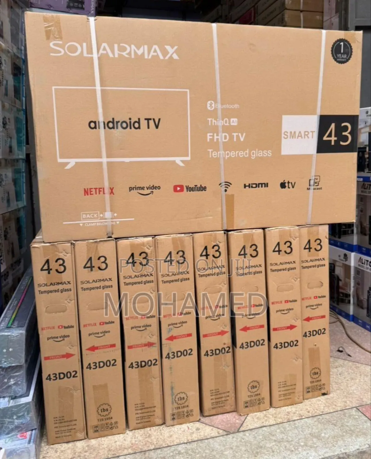  Solarmax 43” Double Smart Tv 