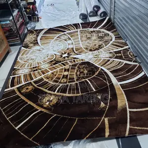 Luxury Modern 3d Carpet (7/10– Elegant Brown Abstract Design Rug