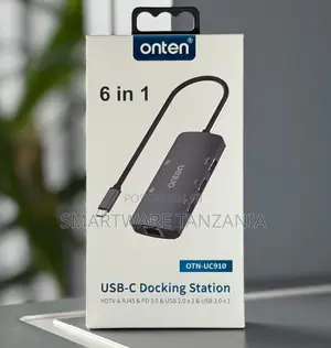 Onten Otn-uc910 6-in-1 Usb-c Dock Hdmi Rj45 Pd Usb 3.0