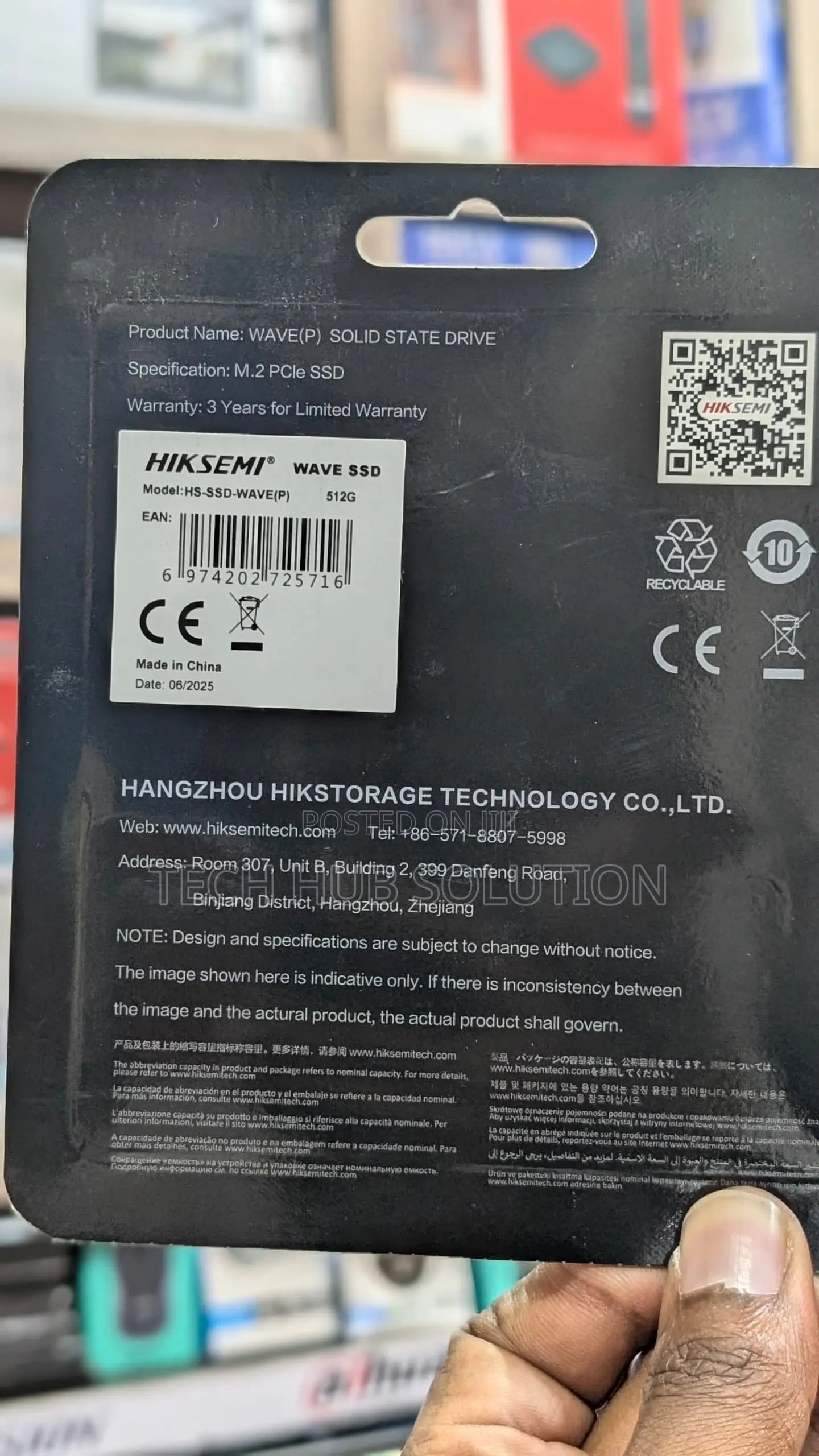 Hiksemi Wave 1tb Pcie 3.0 Nvme M.2 SSD