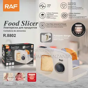 Raf R.8802 Electric Food Slicer 150w 170mm Blade Foldable