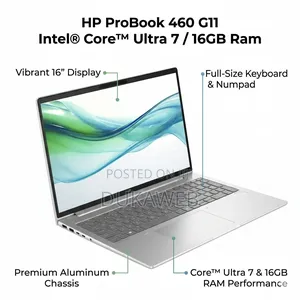 Hp Probook 460 G11 – Intel Core Ultra 7 – 16gb Ram – 512gb SSD