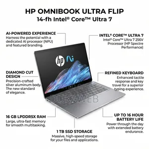 Hp Omnibook Ultra Flip 14-Fh – Ultra 7 256v – 16gb – 1tb – Oled