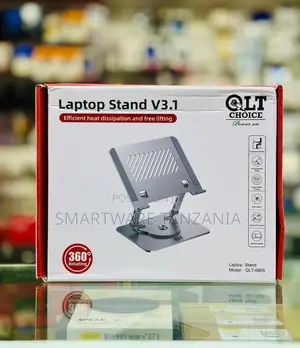 Qlt Choice V3.1 Adjustable Laptop Stand 360 Rotating Metal