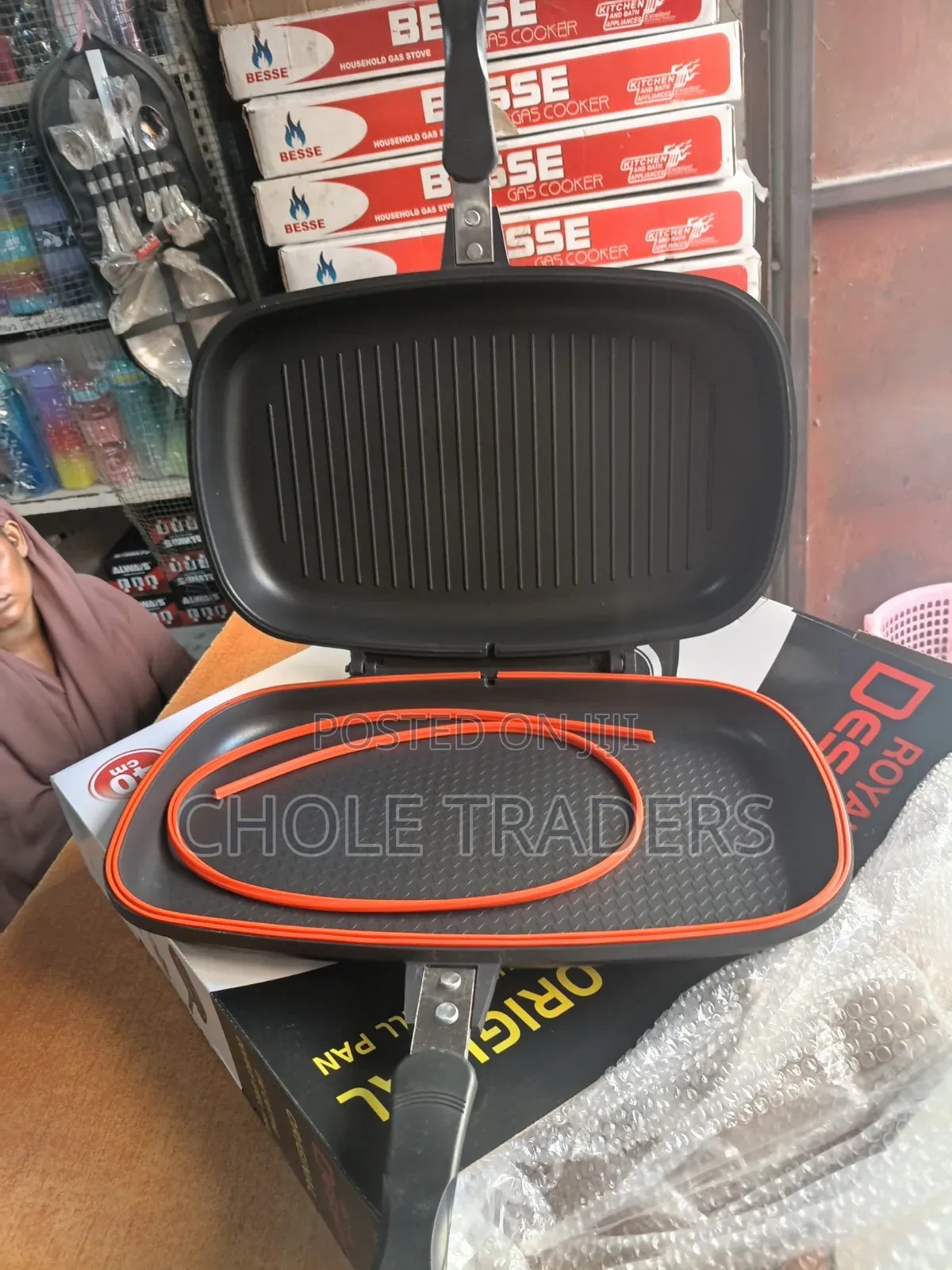 40cm Dessini Double Grill Pan