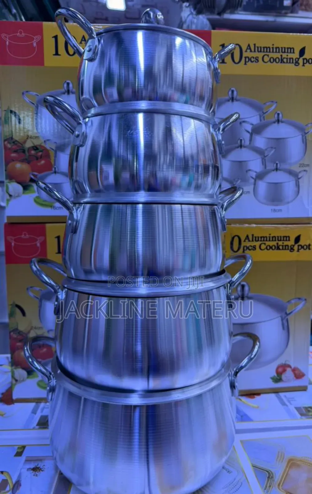 Sufuria Chungu 5pcs Nzito Haswa Aluminium