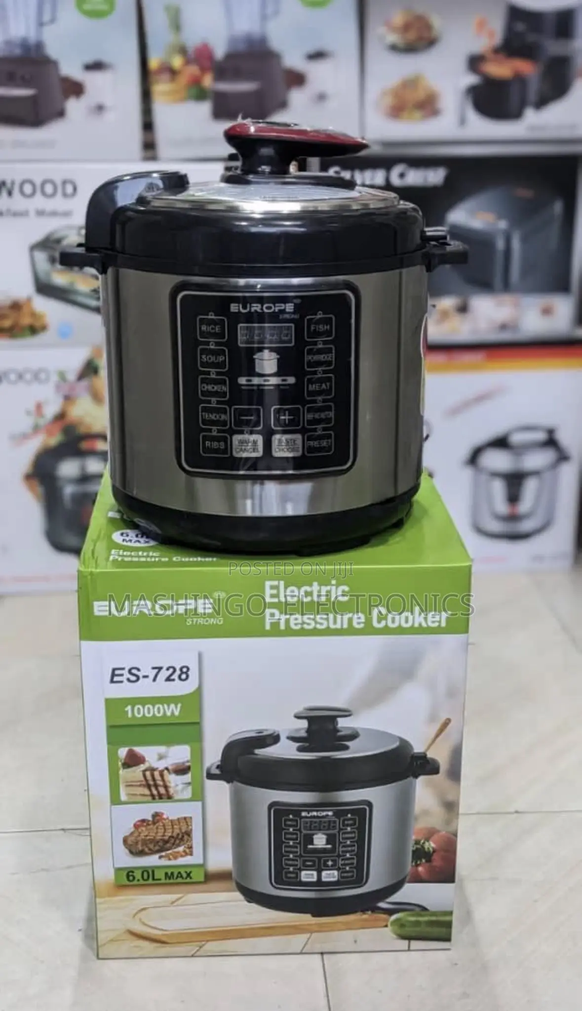 6 Liters Europe Strong Electric Pressure Cooker || Es-728
