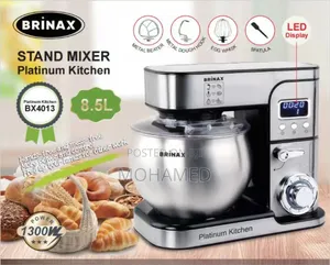  Brinax Mixer 8.5l – Inachanganya Unga Haraka Na Kwa Ufanisi Mkubwa