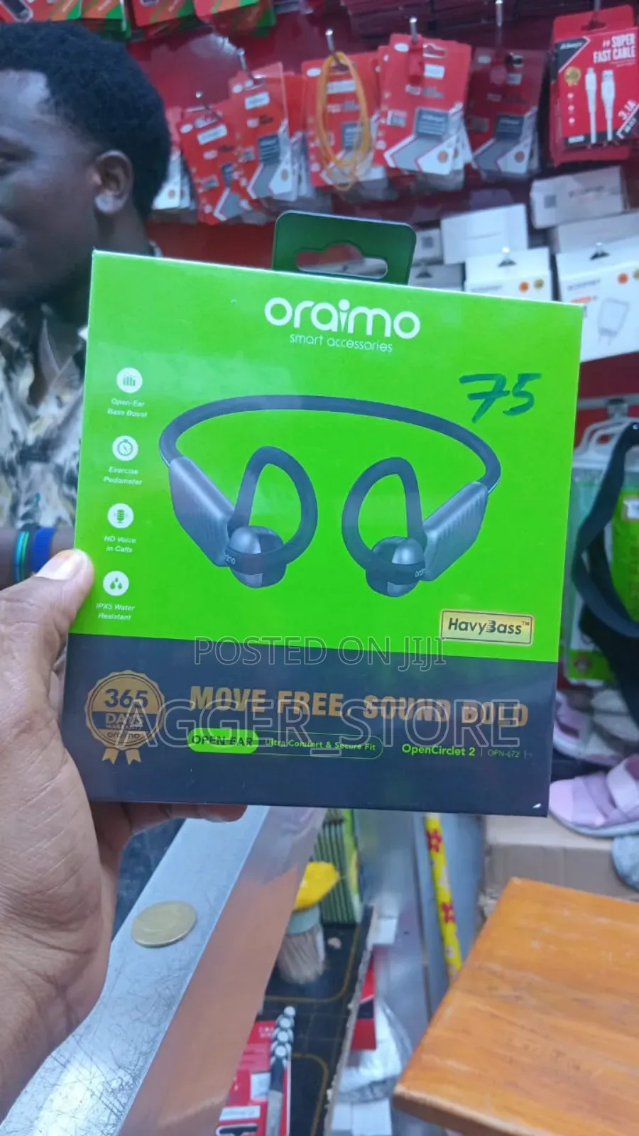 Oraimo Opencirclet 2 | Opn-672 Open Ear Earbuds/Neckband