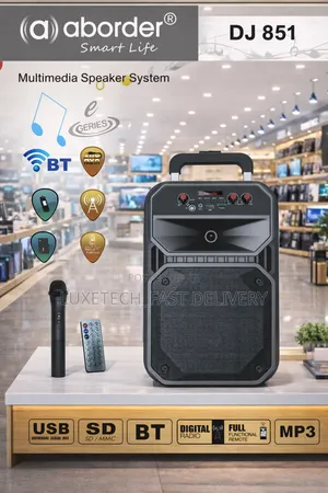 Aborder Rechargeable Portable Speaker Dj851 - Speaker Ya Matangazo