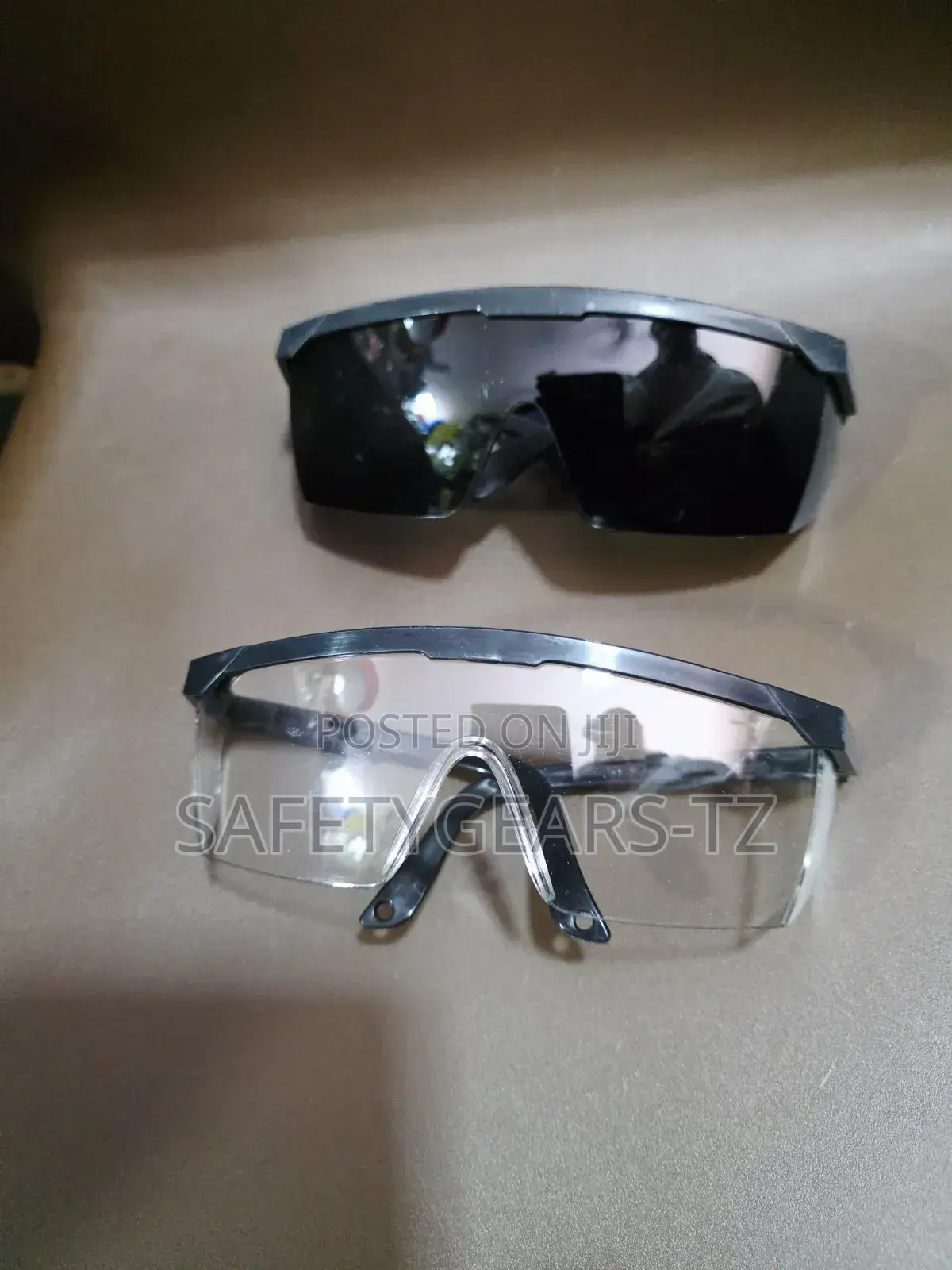 Safety Goggles Black An Clear
