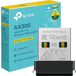 Tp Link Ax300 Archer Tx1u Nano Wi-Fi 6 Wireless Usb Adapter 300mbps