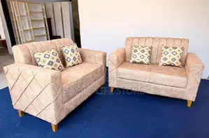 Sofa Set Ya Watu Wawili Mbili Rangi Cream