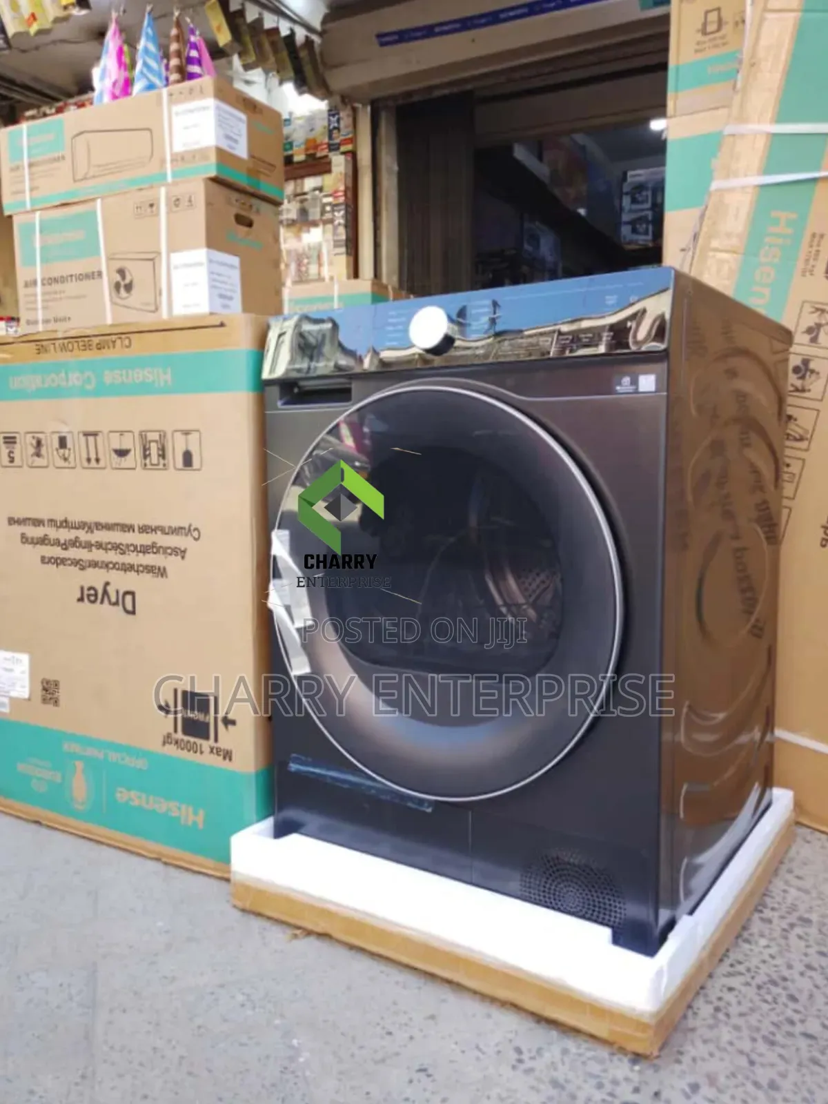Hisense Front Load Dryer Machine Mashine Ya Kukausha Nguo 10kg
