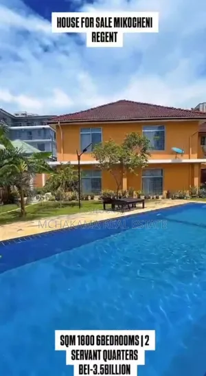 6bdrm Block of Flats in Mchakama Reale, Mikocheni for sale
