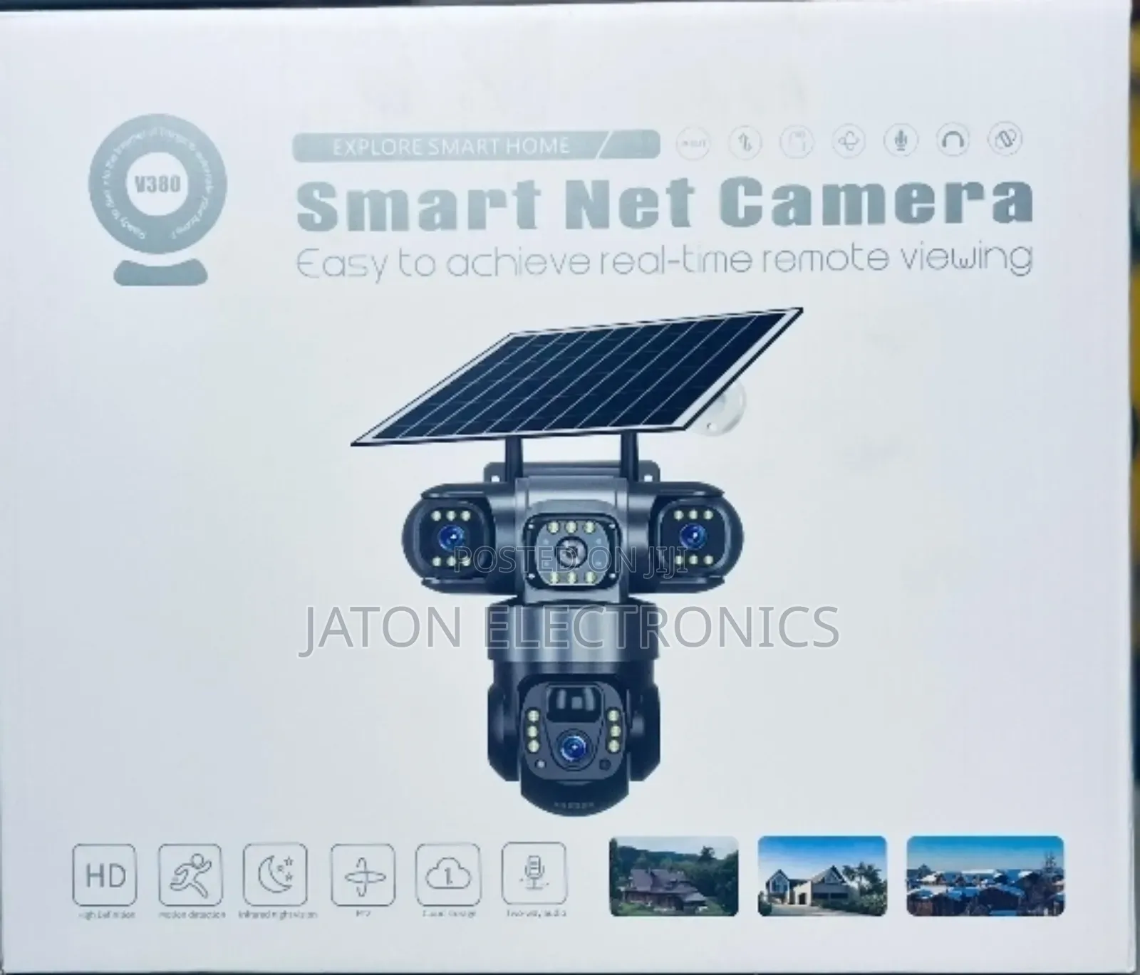Solar Smart Net Camera 3 Lens