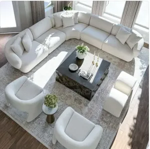 Round Sofa Design and It's Coffee Table