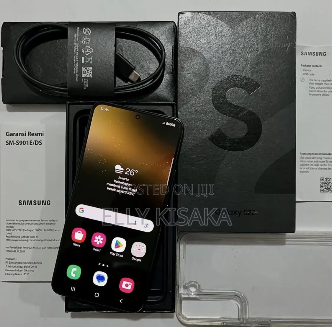 New Samsung Galaxy S22 5G 128 GB Black