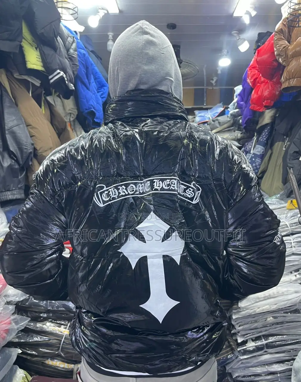Chrome Heart Puffer Jacket Collection Available