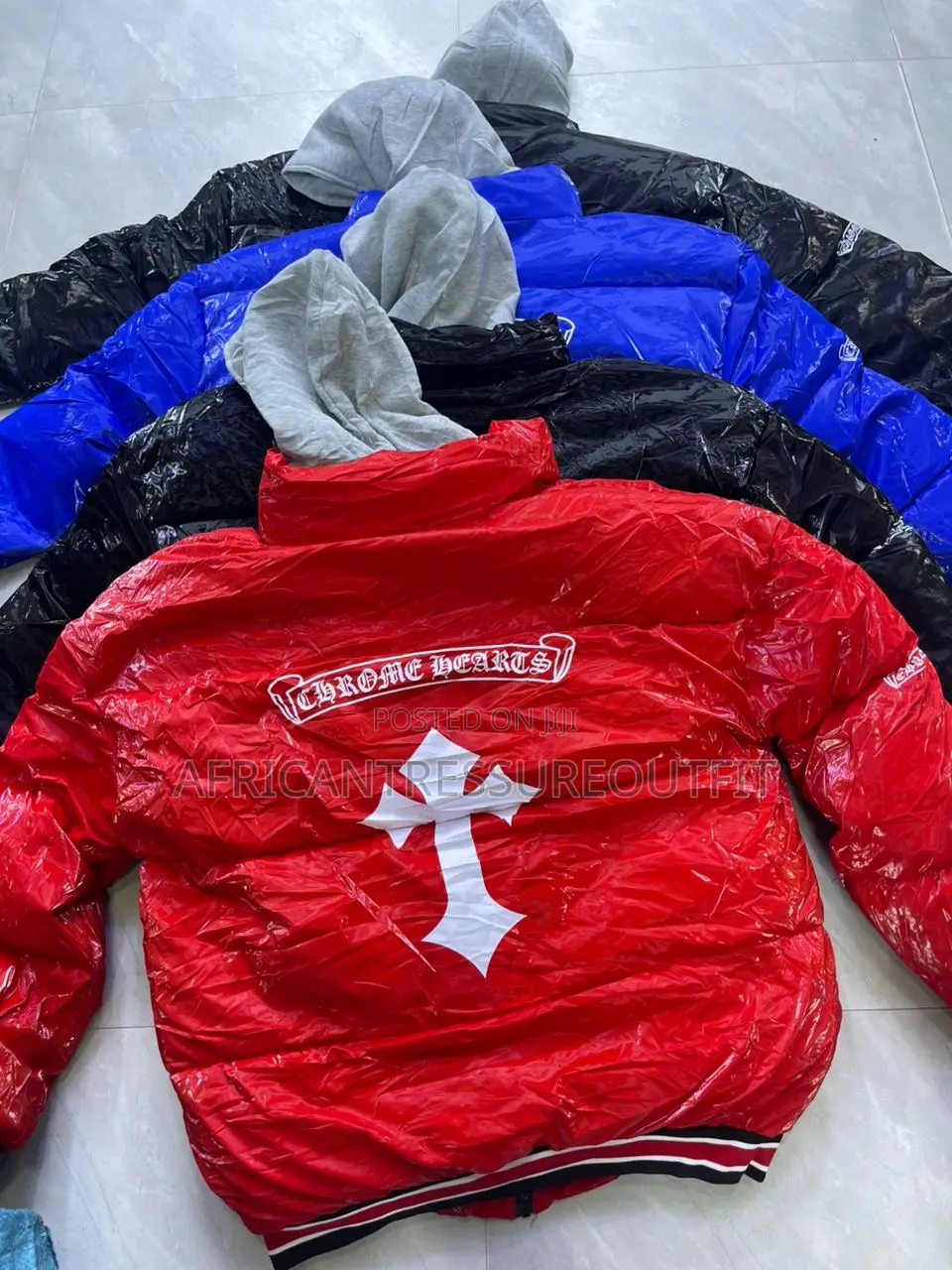 Chrome Heart Puffer Jacket Collection Available