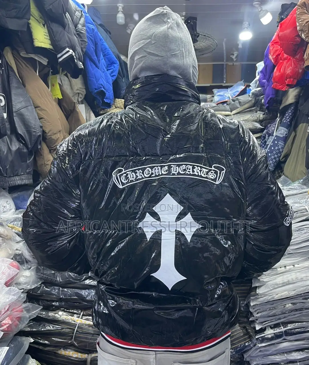 Chrome Heart Puffer Jacket Collection Available