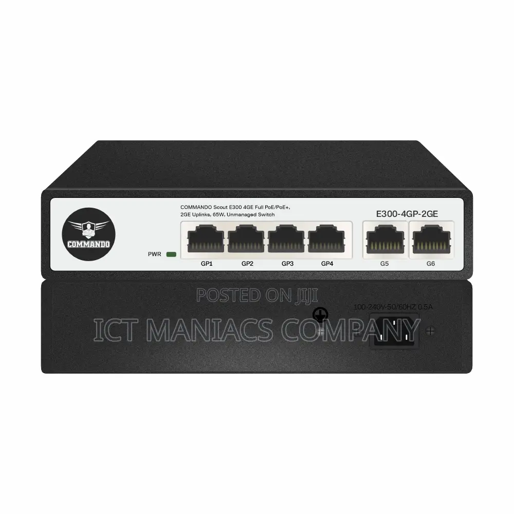 Commando 4 Gigaports Poe Switch