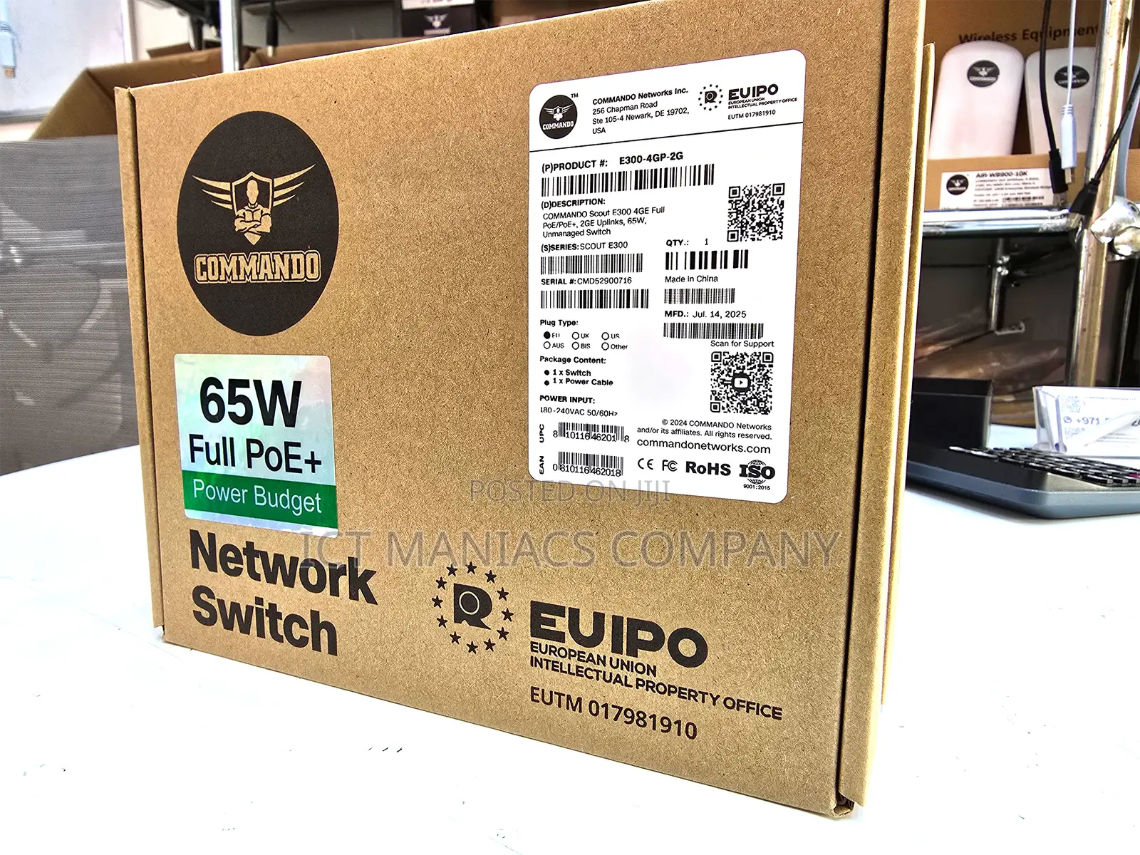 Commando 4 Gigaports Poe Switch