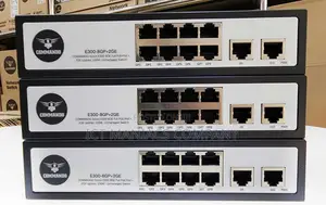 Commando 8 Gigaports + 2 Gigaports Ethernet Uplink Poe Switch