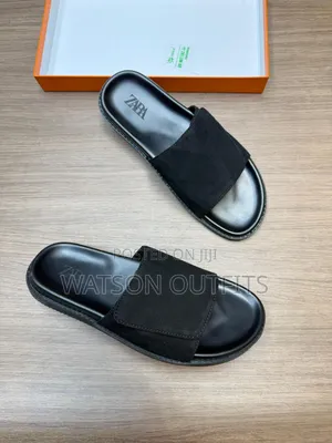 Men's Leather Sandal Shoes Hermes Topply Branded and Smoothly Made