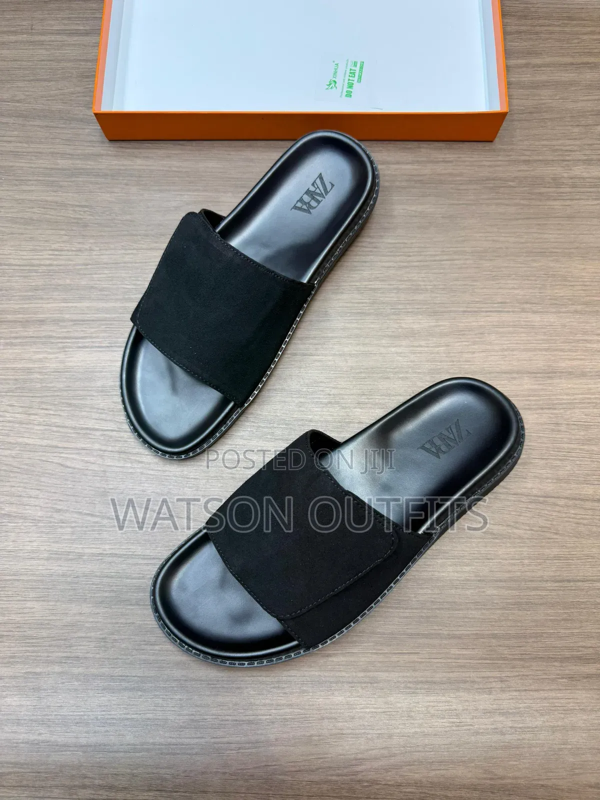 Men's Leather Sandal Shoes Hermes Topply Branded and Smoothly Made