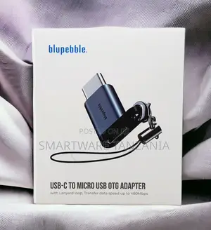 Blupebble Usb-C to Micro Usb Otg Adapter Lanyard 480mbps