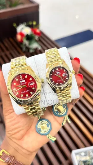 Saa Mbili Kwa Pamoja Na Box Lake or Full Boxed Couple Watches