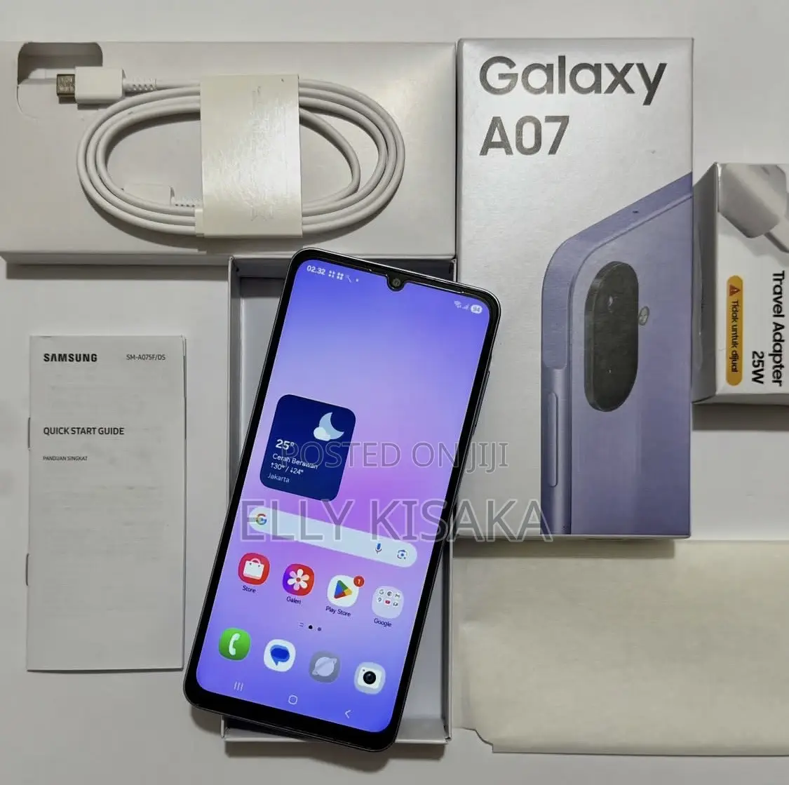 New Samsung Galaxy A07 128 GB Purple