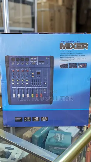 Professional 4-Channel Audio Mixer