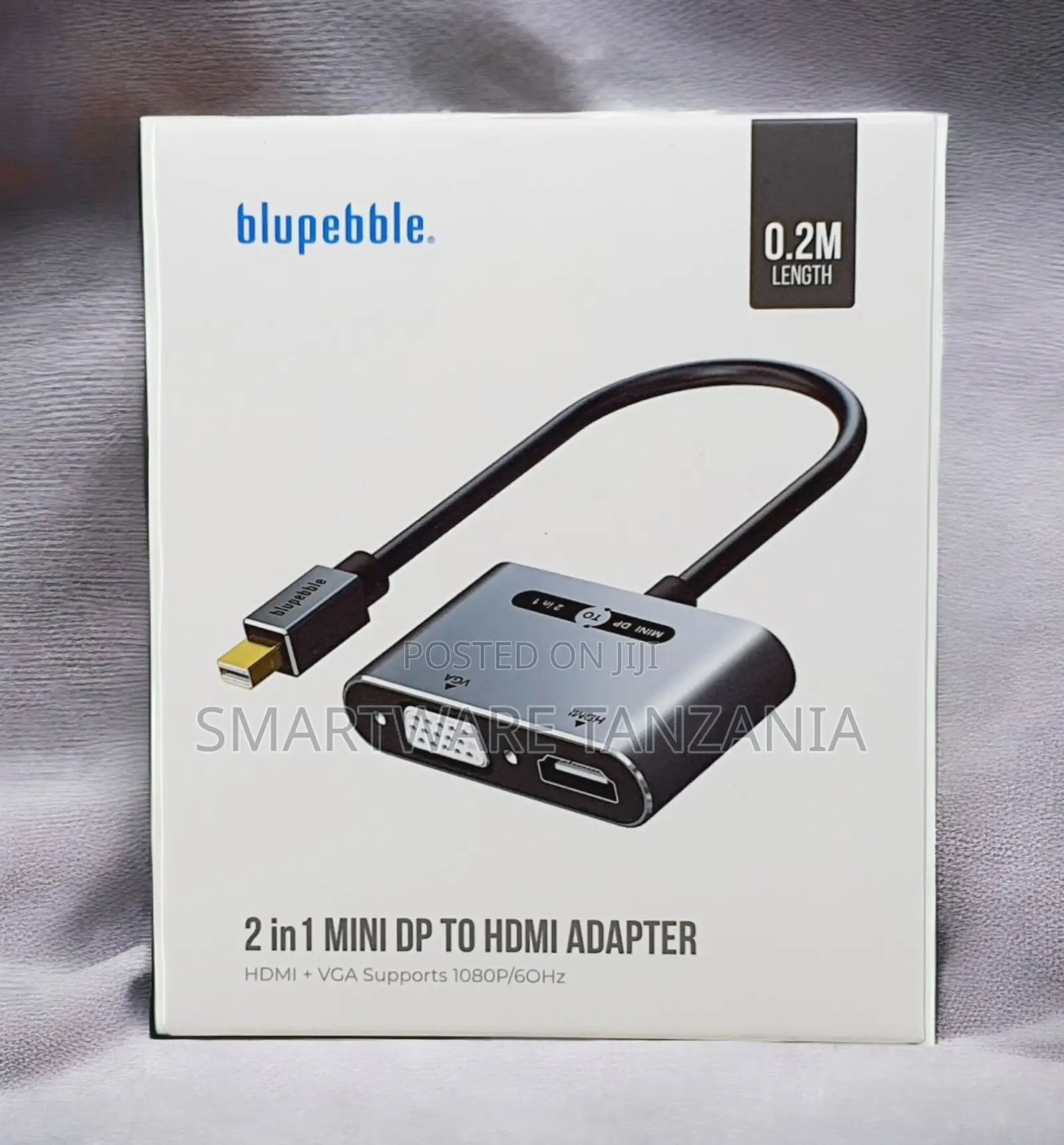 Blupebble 2in1 Mini Displayport to Hdmi Vga Adapter 1080p