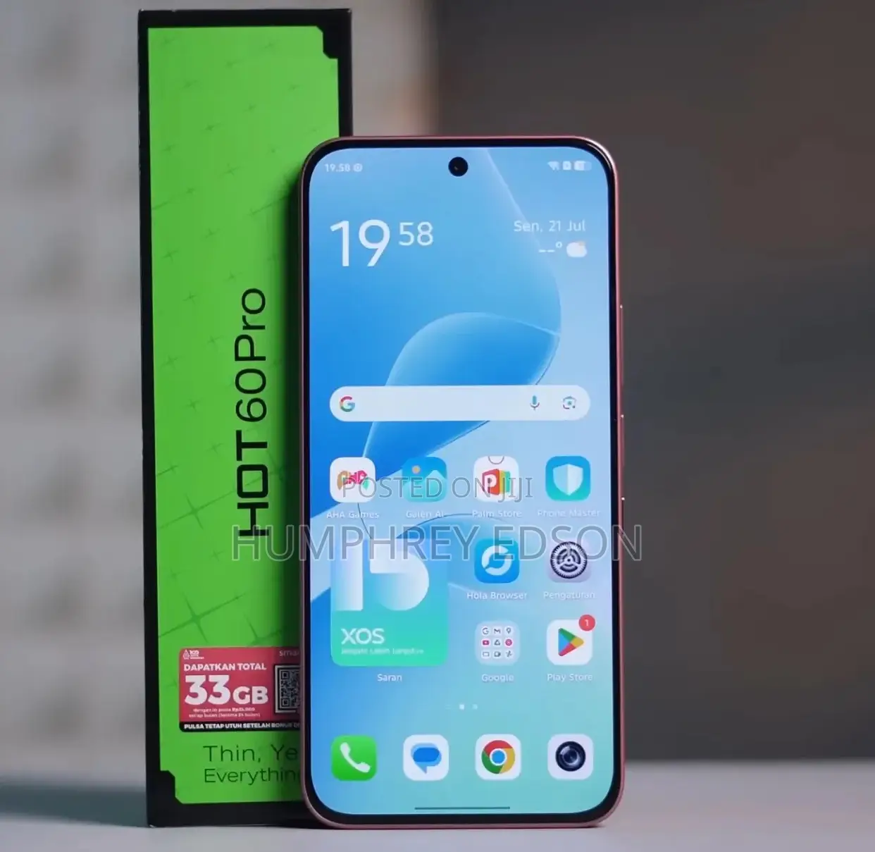 New Infinix Hot 60i 128 GB Blue