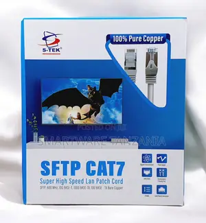 S-tek Sftp Cat7 Ethernet Patch Cord 10gbps Pure Copper Rj45