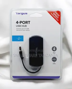 Targus 4-port Usb 2.0 Hub High Speed Bus Powered Pc Mac