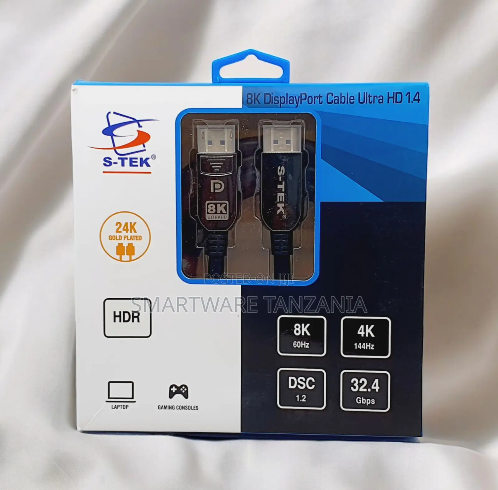 S-tek Displayport 1.4 Cable 32.4gbps 144hz Hdr Dsc