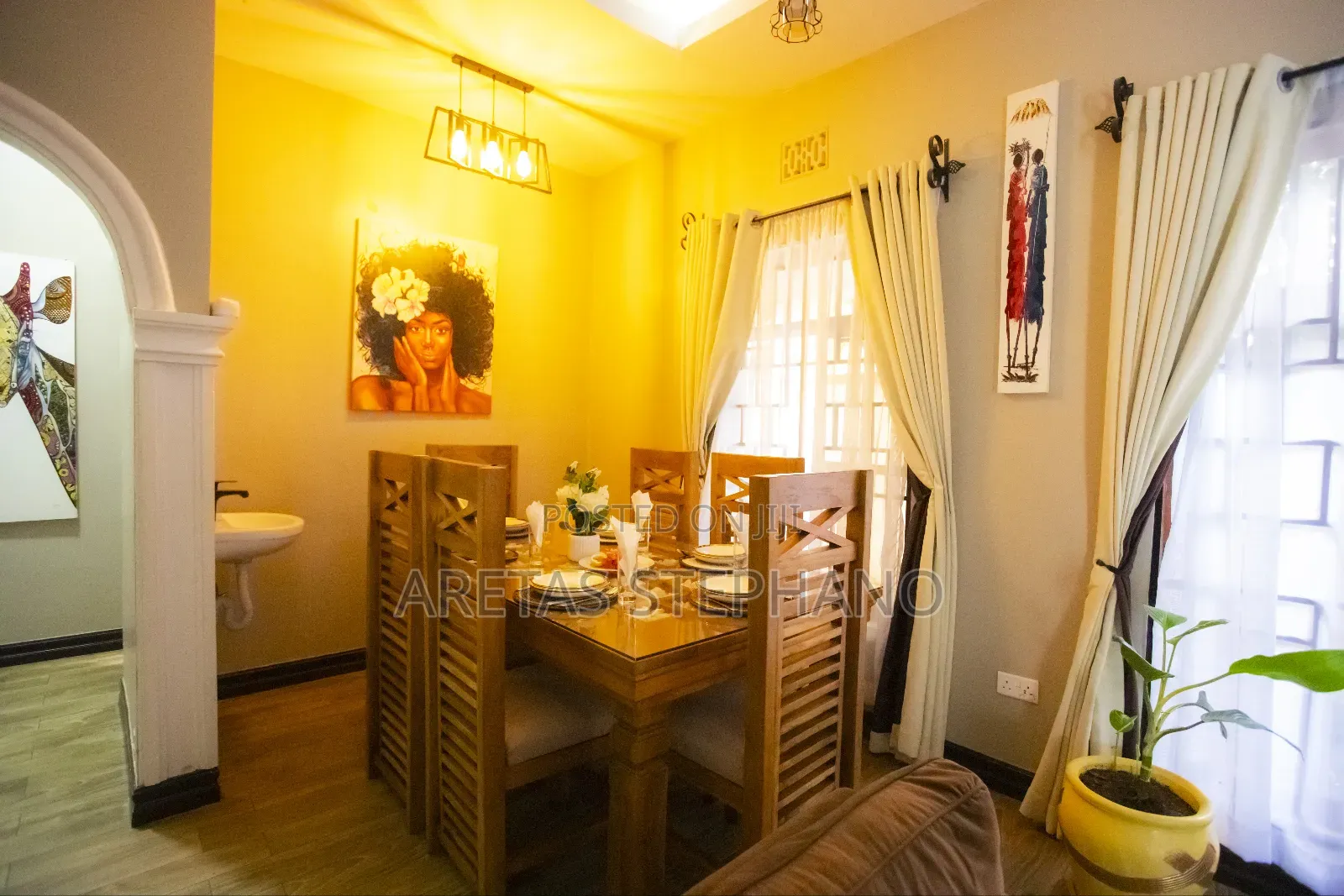 Furnished 3bdrm Apartment in Chekeleni, Moshono for rent