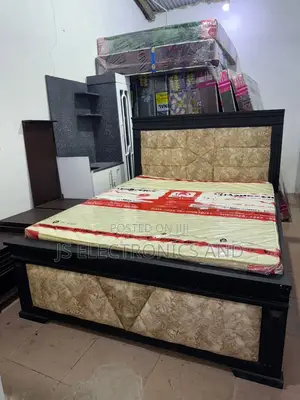 Kitanda Cha Mbao 5/6 Kipya Ni Imara (Kitanda Tu) Free Delivery DSM
