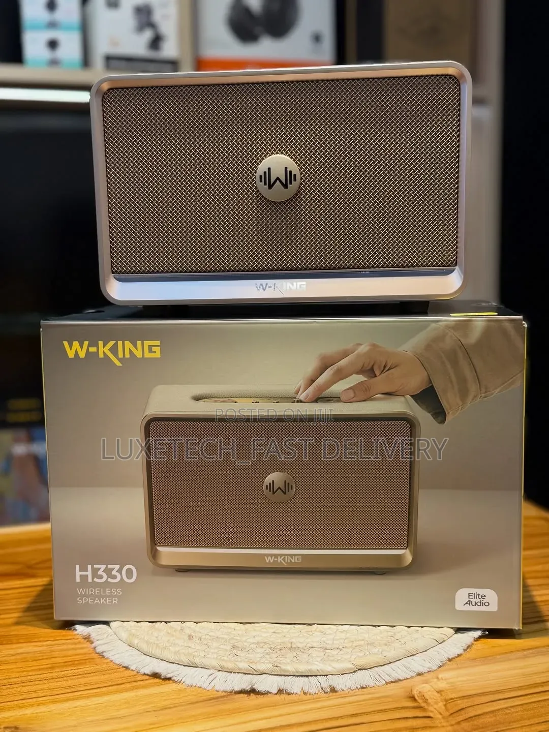 W-King H330 Portable Bluetooth Speaker 120w Retro