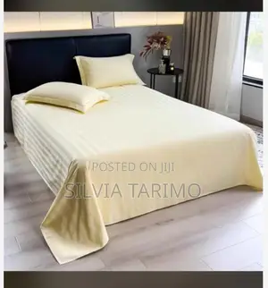 Bedsheets Plain With Stripes