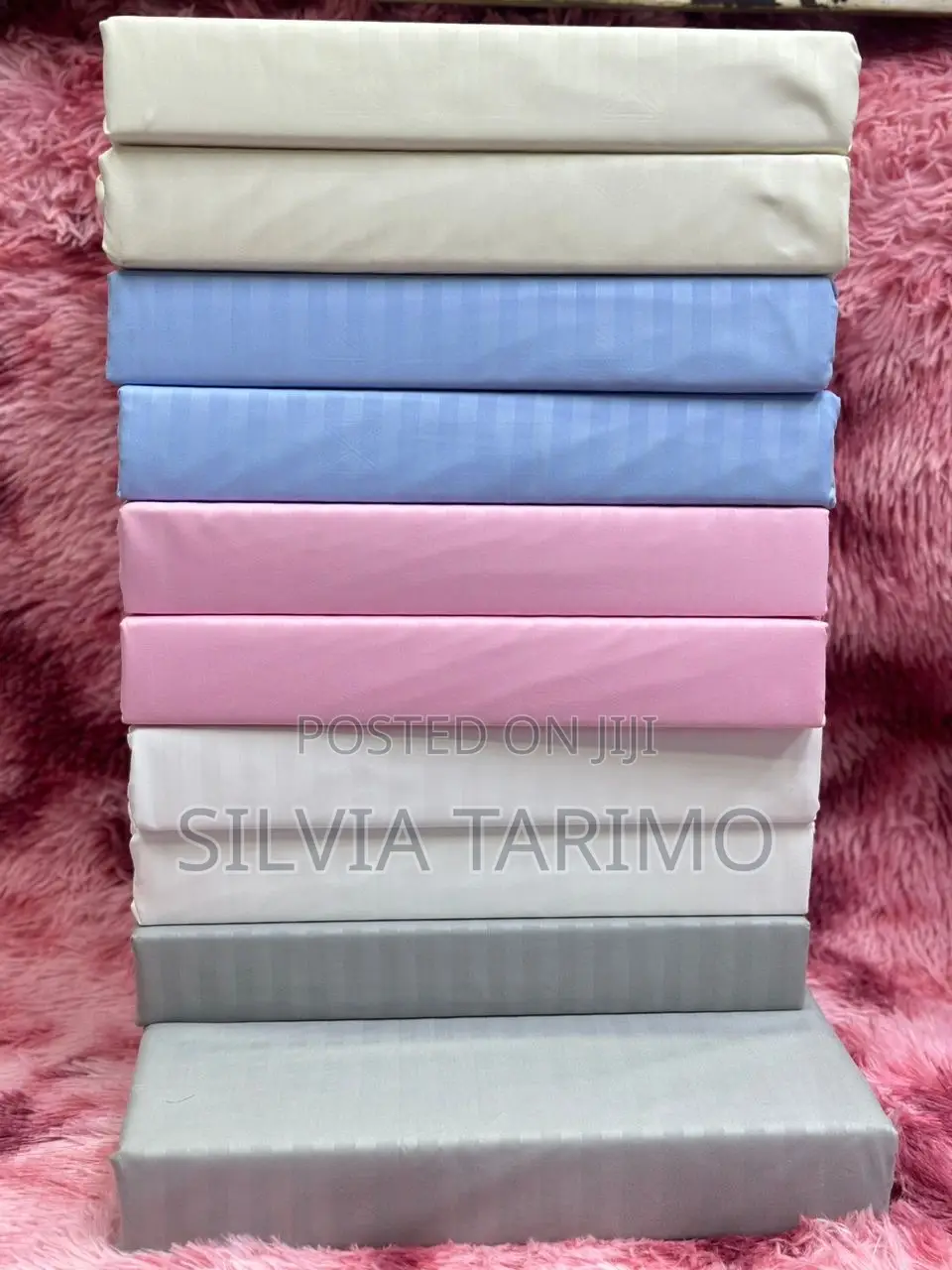 Bedsheets Plain With Stripes