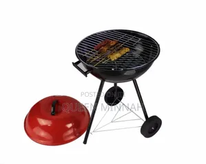 Charcoal Barbecue Grill With Wheel