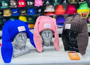 Knitted Beanies Charles Jeffrey Loverboy Rabbit Ear Hats Collection