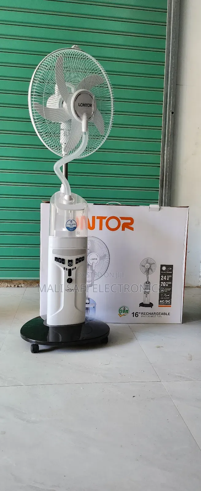 Ronto Rechargeable Fan Size 16