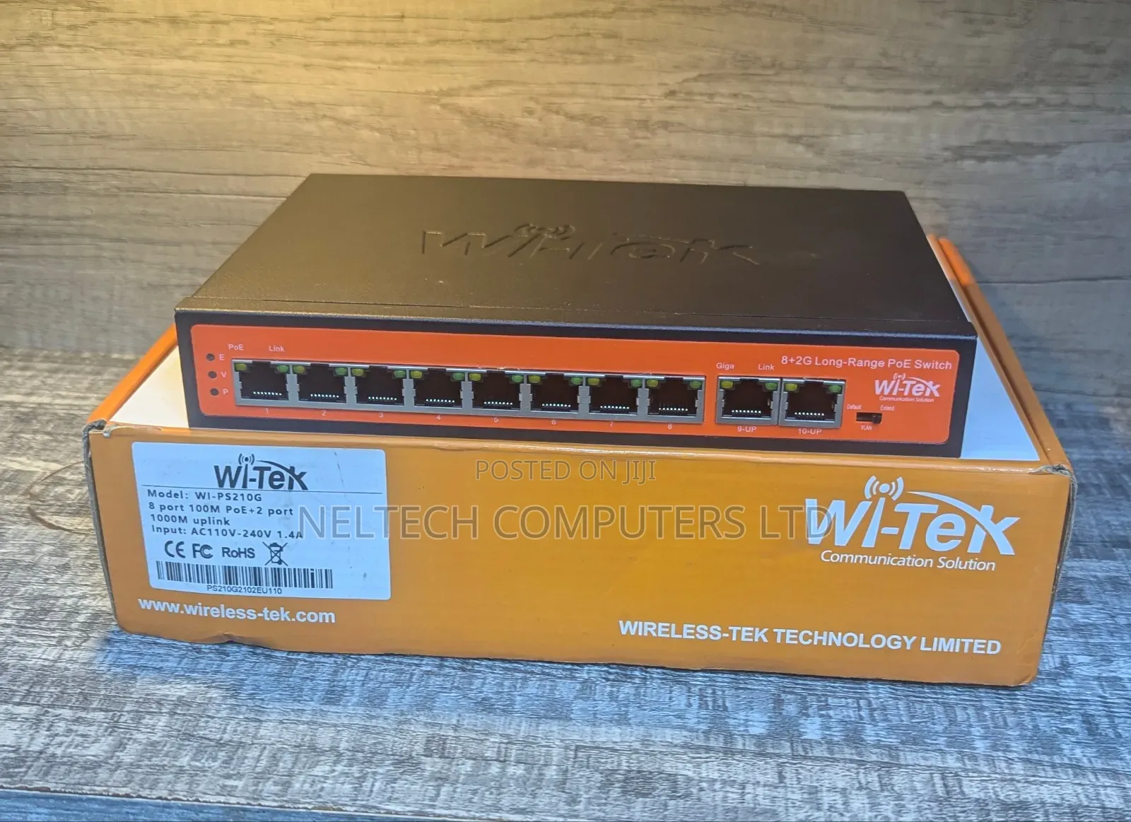 Poe 8 Port Switch 1000m Uplink