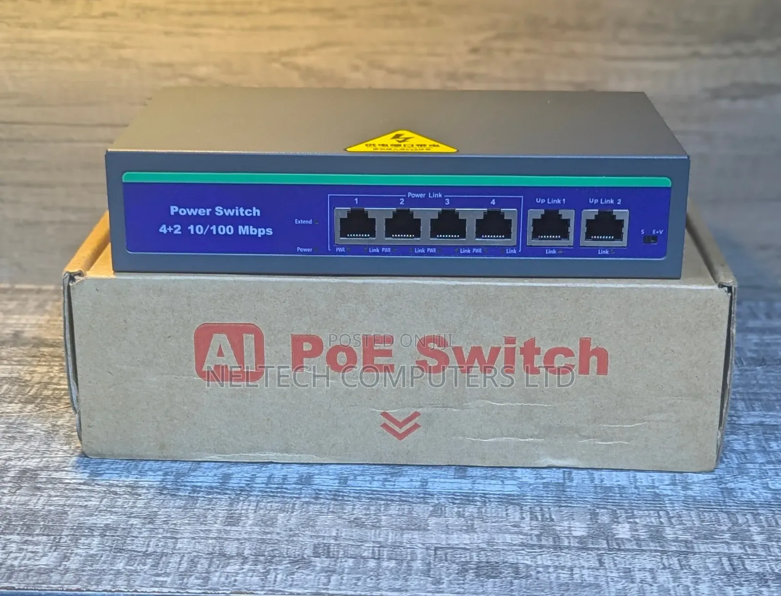 Poe 4+2 Port Uplink 100m