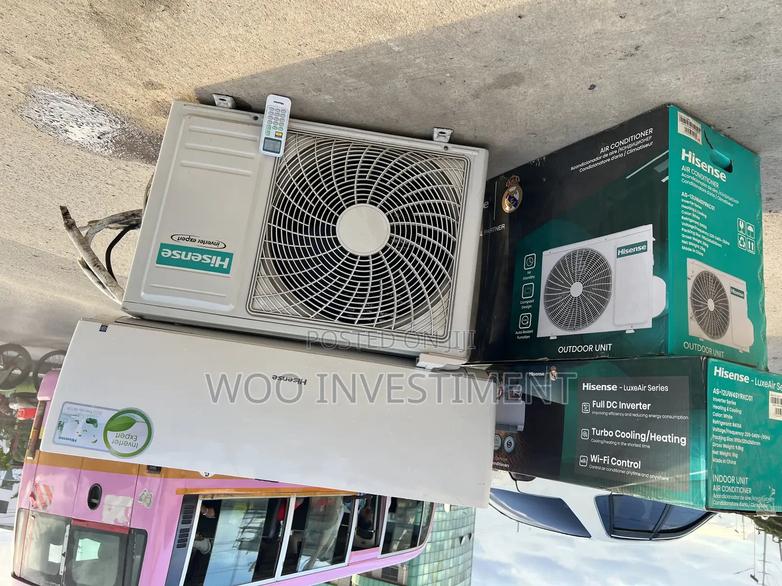 Hisense Air Condition Kali Sana Used Clean Sana Inverter Btu 18,000